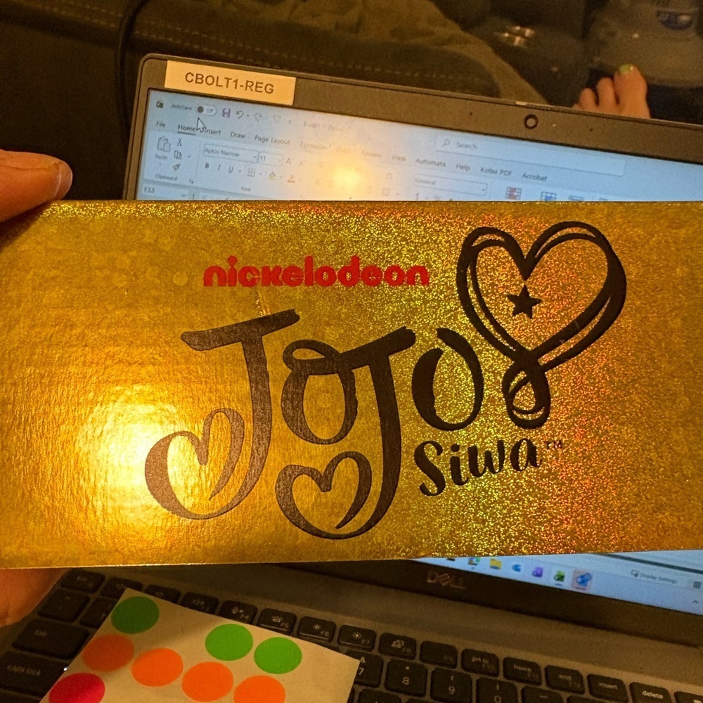 Nickelodeon JoJo Siwa Black with Hot Pink Logo and Gold Bows